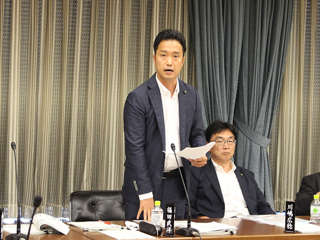 大都市税財政制度特別委員会にて